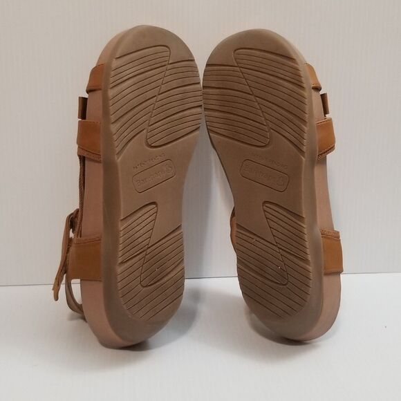 BARETRAPS Womens Brown Abrielle Open Toe Wedge Heeled Sandals Size 9.5 M EUC - Picture 10 of 13